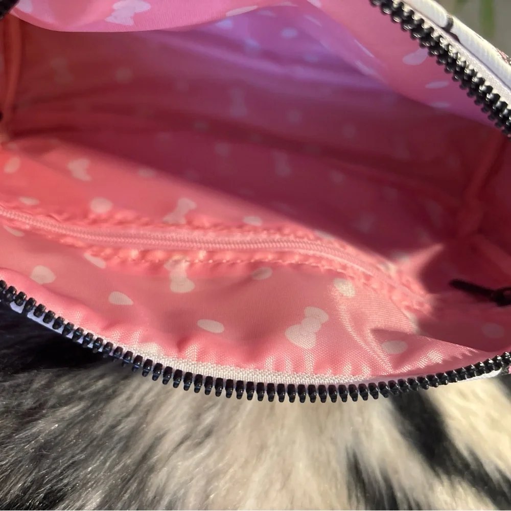 Hello Kitty Pink and White Patterned Pouch